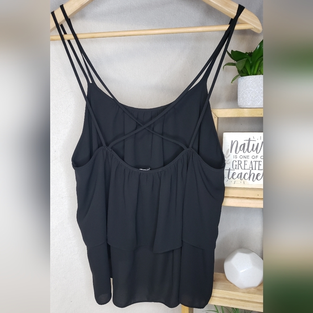 Forever 21 Black Strappy Top